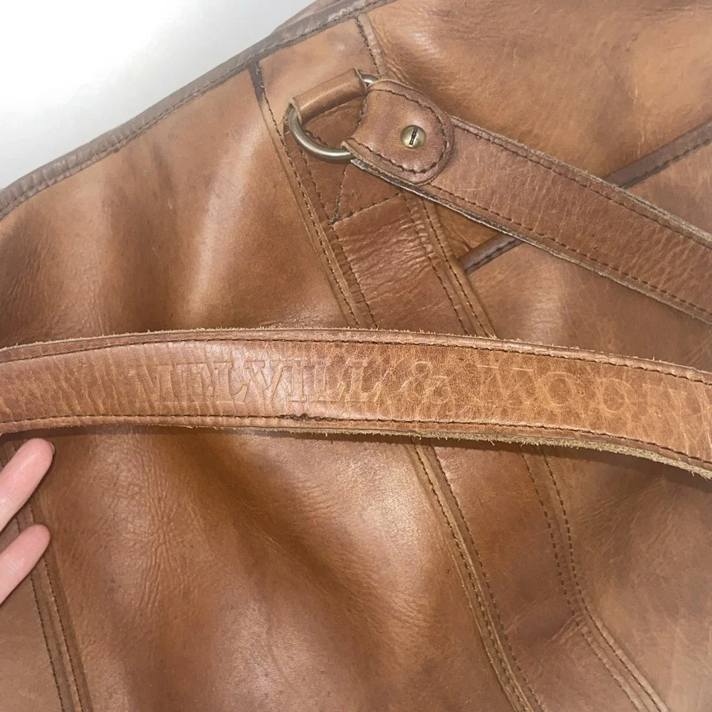 Melvill & Moon Brown Leather Dar Es Salaam Day Bag South African Safari Luxury